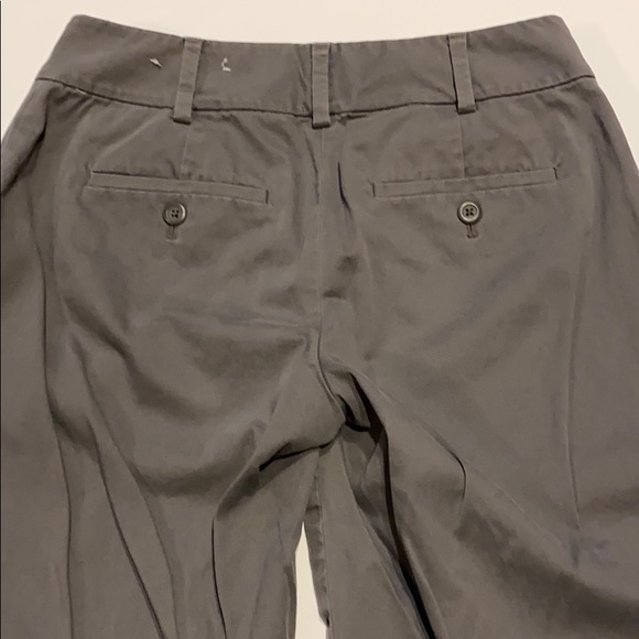 Loft Outlet SZ 0 Curvy Gray Flat Front Trousers Pants - Picture 5 of 13